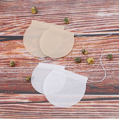 50 Pcs Round Tea filter Bags With String