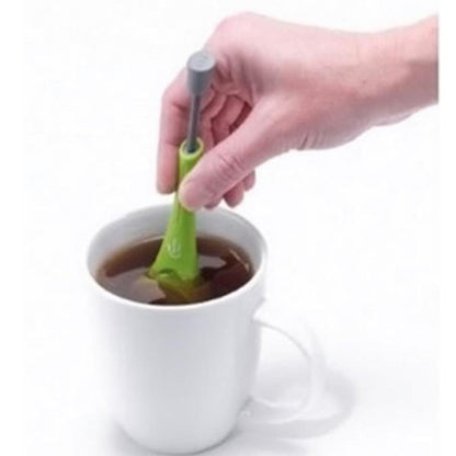 Reusable Plastic Tea infuser Measure Swirl Steep Stir &Press