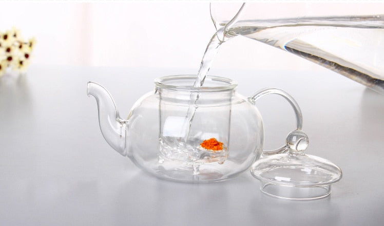 Heat Resistant Glass Tea Pot