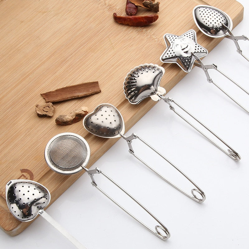 Reusable silver various shapes tea Infuser