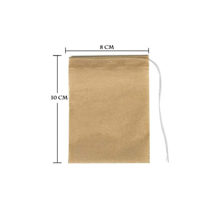 50 Pcs  Biodegradable and eco-friendly Paper Tea Bags filter