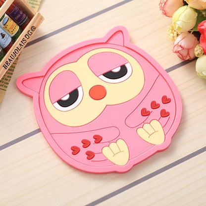 Animal Cartoon Coaster Silicone Thermal Insulation