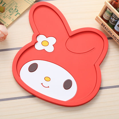 Animal Cartoon Coaster Silicone Thermal Insulation