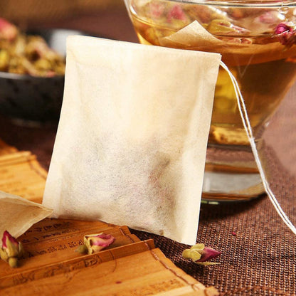 50 Pcs  Biodegradable and eco-friendly Paper Tea Bags filter