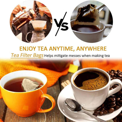 50 Pcs  Biodegradable and eco-friendly Paper Tea Bags filter