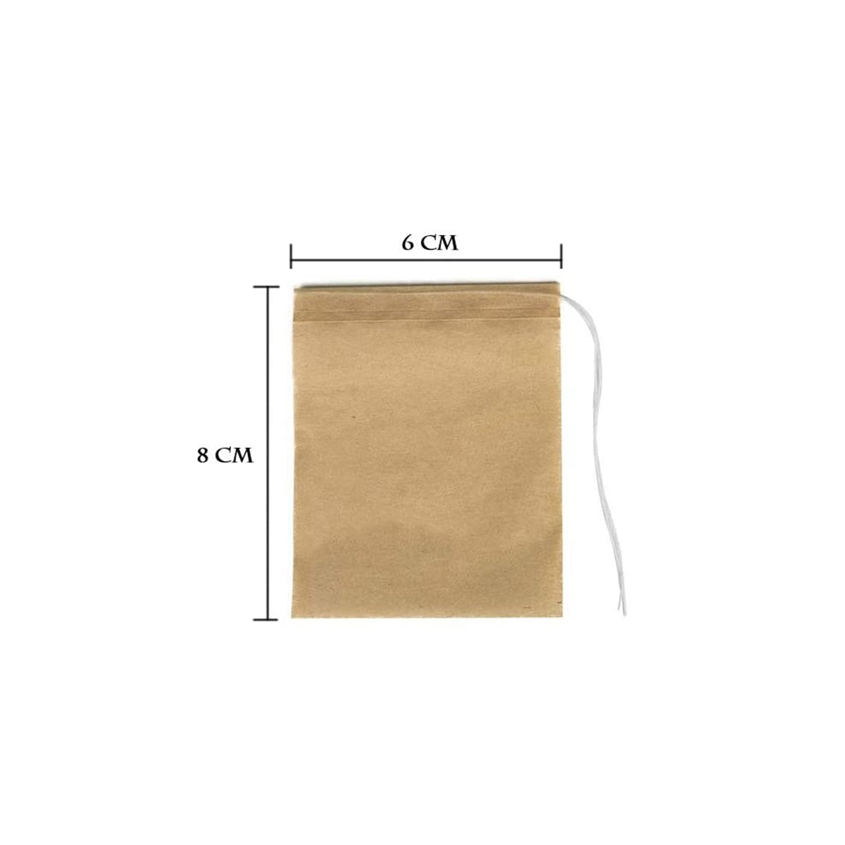 50 Pcs  Biodegradable and eco-friendly Paper Tea Bags filter