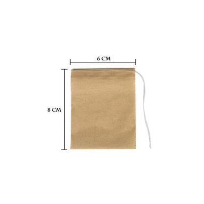 50 Pcs  Biodegradable and eco-friendly Paper Tea Bags filter