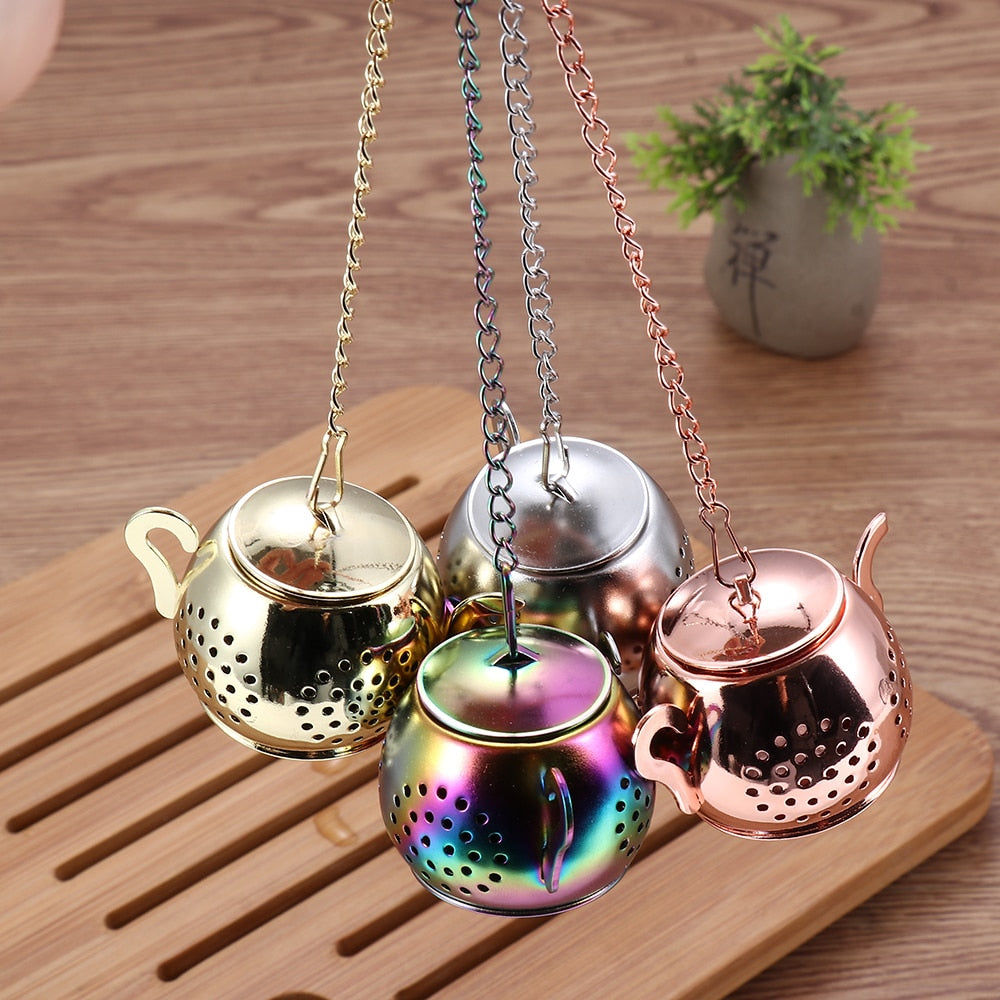 Various Shapes Stainless Steel Tea Infuser with Chain