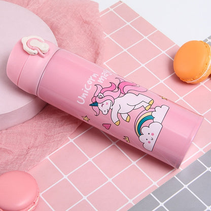 Thermos Children Unicorn school Water Bottle for girls