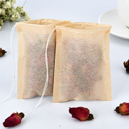 50 Pcs  Biodegradable and eco-friendly Paper Tea Bags filter