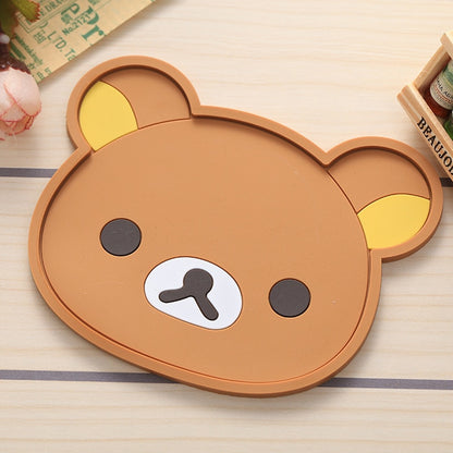 Animal Cartoon Coaster Silicone Thermal Insulation